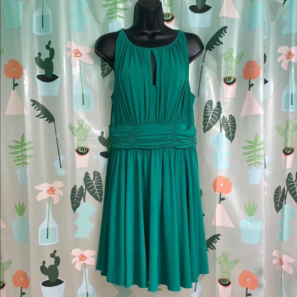 Dress Barn Elegant Sleeveless Green Dress